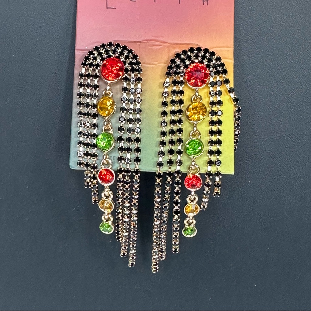 Nordstrom Multicolor Crystal Dangle Earrings 15$